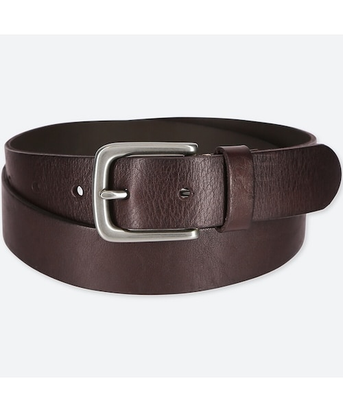 UNIQLO（ユニクロ）の「イタリアンレザーヴィンテージベルト（ベルト・メンズ・BLACK 09/BROWN 36/DARK BROWN 38・M/L）」の3枚目の写真