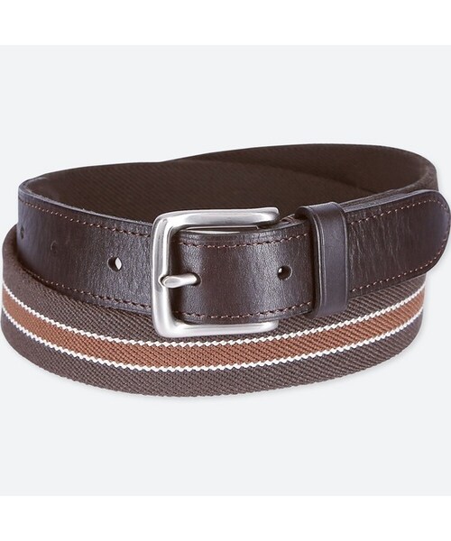 UNIQLO（ユニクロ）の「ストレッチテープベルト（ベルト・メンズ・NAVY 69/DARK BROWN 38/BLACK 09・L/M/XL）」の3枚目の写真
