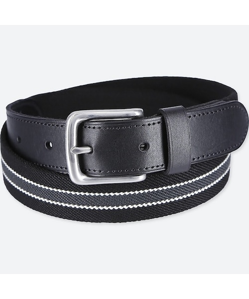 UNIQLO（ユニクロ）の「ストレッチテープベルト（ベルト・メンズ・NAVY 69/DARK BROWN 38/BLACK 09・L/M/XL）」の2枚目の写真