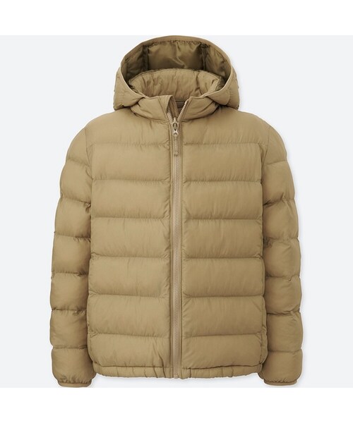 UNIQLO（ユニクロ）の「BOYS ライトウォームパデットパーカ（その他アウター・キッズ・BLUE 66/BEIGE 31/OLIVE 57/YELLOW 43/DARK GRAY 08/RED 16/BLUE 63/NAVY 69・160/130/110/150/140/120）」の3枚目の写真