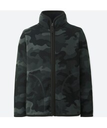 UNIQLO | BOYS プリントフリースフルジップジャケット（カモフラージュ・長袖）(その他アウター)