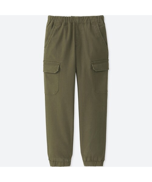 UNIQLO（ユニクロ）の「BOYS カーゴジョガーアンクルパンツ（その他パンツ・キッズ・BEIGE 32/OLIVE 56/BLUE 68・150/140/110/100/160/120/130）」の2枚目の写真
