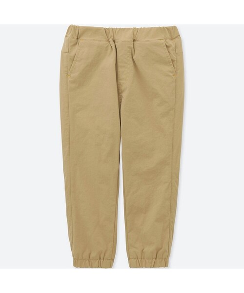 UNIQLO（ユニクロ）の「ストレッチウォームイージーパンツ（その他ベビー用品・キッズ・PINK 10/BEIGE 31/NAVY 69/OLIVE 57・100/80/90）」の2枚目の写真