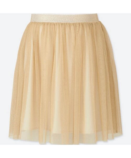 UNIQLO（ユニクロ）の「GIRLS チュールラメスカート（スカート・キッズ・NAVY 69/80 80/81 81・120/100/140/160/130/110/150）」の2枚目の写真