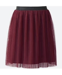 UNIQLO | GIRLS チュールプリーツスカート(スカート)