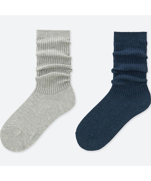 ユニクロ ユニクロ の Girls ルーズソックス 2足組 ソックス 靴下 Wear