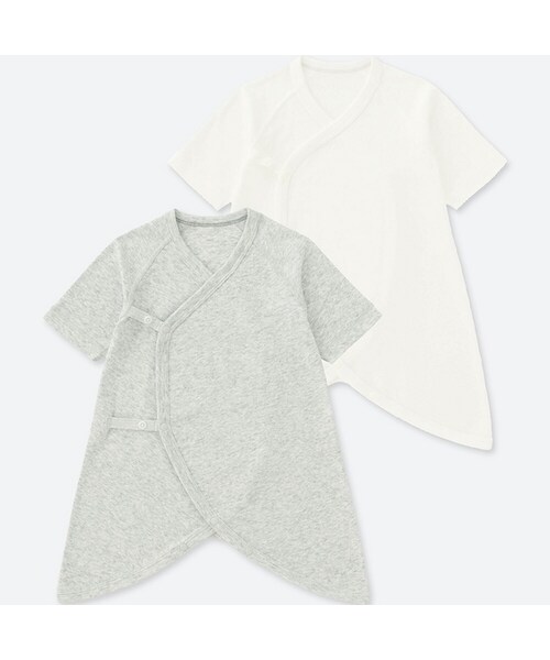UNIQLO（ユニクロ）の「コンビハダギ（2枚組）（肌着・キッズ・BEIGE 31/WHITE 00/LIGHT GRAY 02・50-60）」の3枚目の写真