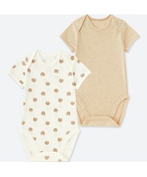 UNIQLO | クルーネックボディ（ハリネズミ・半袖・2枚組）70-90サイズ(その他ベビー用品)