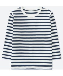 UNIQLO | クルーネックT（ボーダー・長袖）(その他トップス)