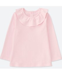 UNIQLO | クルーネックT（フリル・長袖）(その他トップス)
