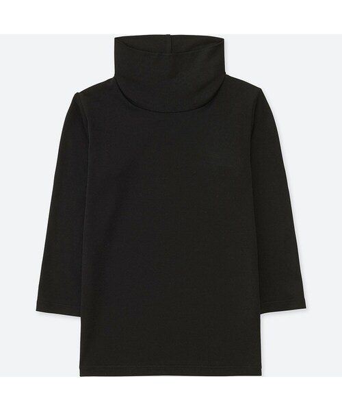 UNIQLO（ユニクロ）の「ヒートテックタートルネックT（長袖）（その他アンダーウェア/インナー・キッズ・DARK GRAY 08/BLACK 09/WHITE 00・100/80/90）」の3枚目の写真