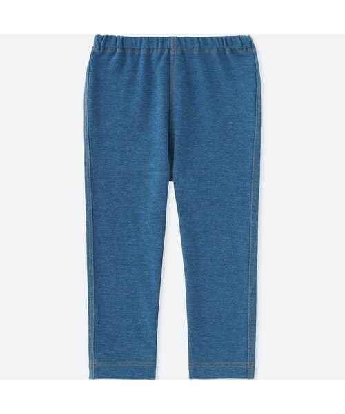 UNIQLO（ユニクロ）の「レギンス（デニム・10分丈）（その他ベビー用品・キッズ・BLUE 65/BLACK 09/NAVY 69・70/80/100/110/90）」の3枚目の写真