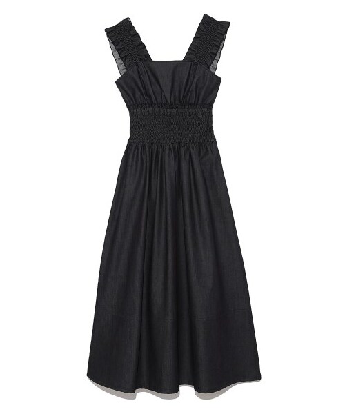 SNIDEL（スナイデル）の「バリエーションウエストシャーリングワンピース（ミニワンピース・レディース・WHT/CHECK/IND・0/1）」の3枚目の写真