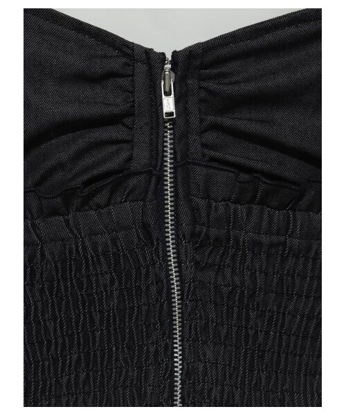 SNIDEL（スナイデル）の「バリエーションウエストシャーリングワンピース（ミニワンピース・レディース・WHT/CHECK/IND・0/1）」の9枚目の写真