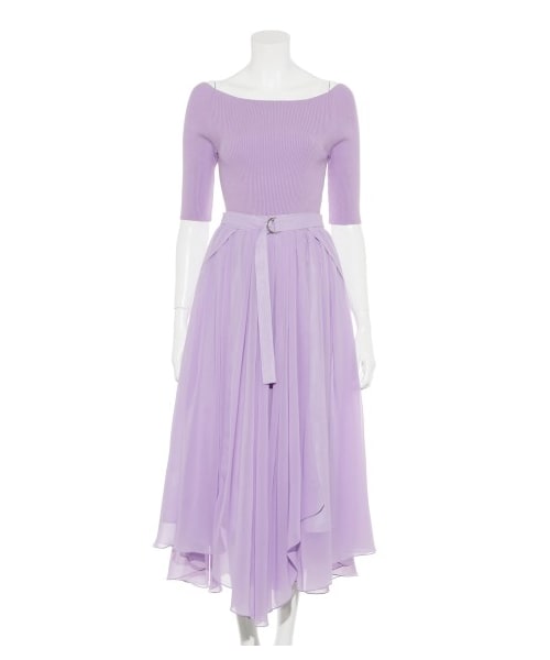 SNIDEL（スナイデル）の「イレギュラーシアースカート（膝丈スカート  