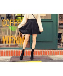 HOTPING | ウエストゴムプリーツミニスカート(スカート)