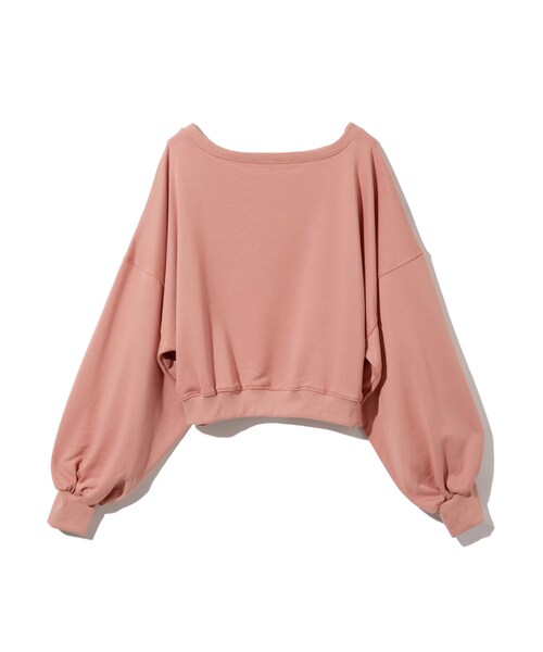 GRL（グレイル）の「オフショルロングスリーブスエットトップス（スウェット・レディース・ブラック/ピンク/グレー・F）」の3枚目の写真