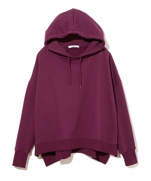 GRL（グレイル）の「ルーズスエットパーカー（パーカー・レディース・ブラック/パープル/グレー/オフホワイト・F/Ｆ）」の4枚目の写真