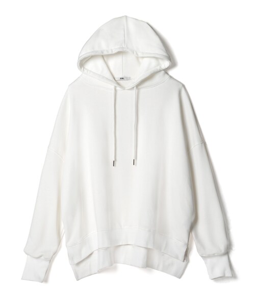 GRL（グレイル）の「ルーズスエットパーカー（パーカー・レディース・ブラック/パープル/グレー/オフホワイト・F/Ｆ）」の2枚目の写真