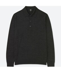 UNIQLO | エクストラファインメリノニットポロシャツ（長袖）＋EC(ニット/セーター)