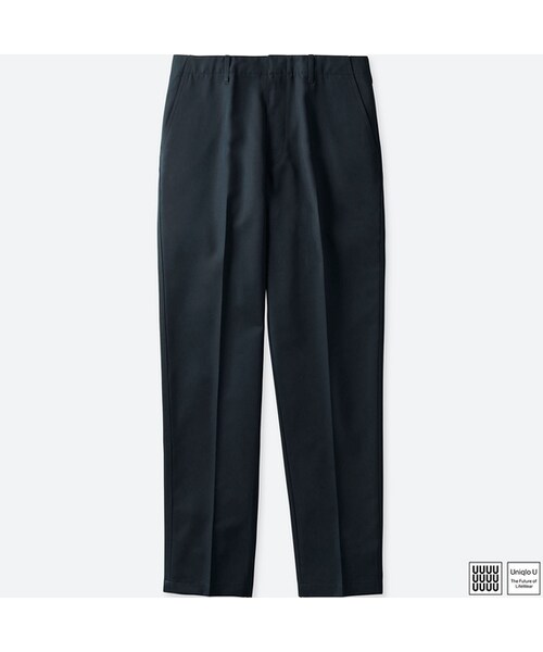 UNIQLO（ユニクロ）の「ウールブレンドワイドパンツ＋E（その他パンツ・メンズ・OLIVE 57/NAVY 69・91）」の2枚目の写真
