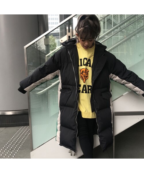 no brand(ノーブランド)の「中綿LINEベンチコ(ダウン no brand(ノーブランド)の「中綿LINEベンチコ(ダウン