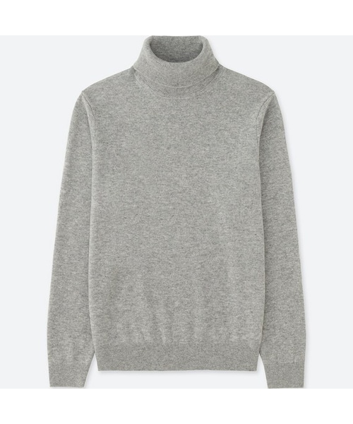 UNIQLO（ユニクロ）の「カシミヤタートルネックセーター（長袖）（ニット/セーター・メンズ・DARK GRAY 08/WINE 18/BLACK 09/GRAY 03/NAVY 69/OFF WHITE 01・S/3XL/XXL/XL/XS/4XL/L/M）」の4枚目の写真