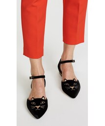 CHARLOTTE OLYMPIAシャーロットオリンピアKITTY FLAT Charlotte Olympia's Cat Flats Get the Emoji Makeover | Allure