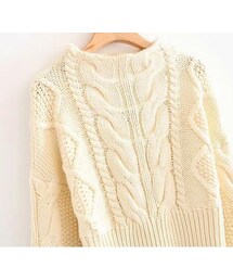ZARA ケーブルニット パフベスト ケーブルニット パフベスト - エクリュ | ZARA Japan / 日本