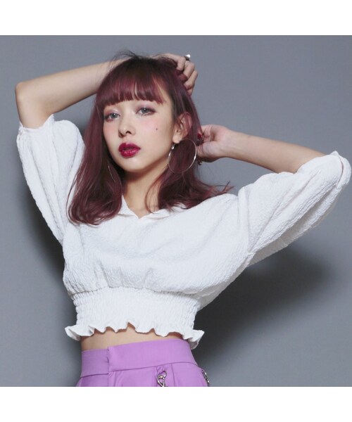 FICTION TOKYO（フィクショントーキョー）の「Leopard pattern blouse 