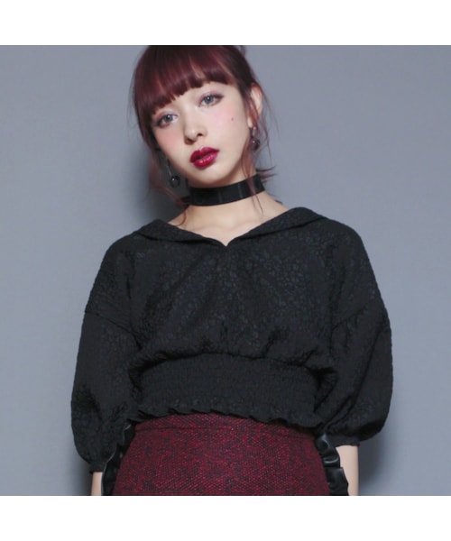 FICTION TOKYO（フィクショントーキョー）の「Leopard pattern blouse 