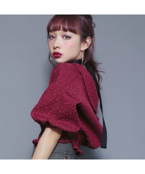 FICTION TOKYO（フィクショントーキョー）の「Leopard pattern blouse 