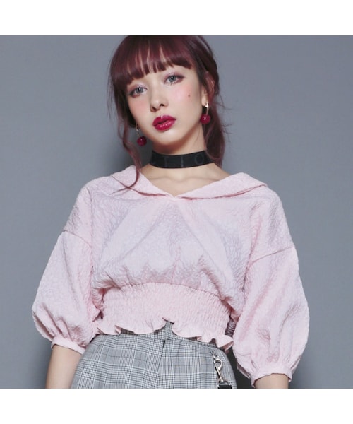 FICTION TOKYO（フィクショントーキョー）の「Leopard pattern blouse 