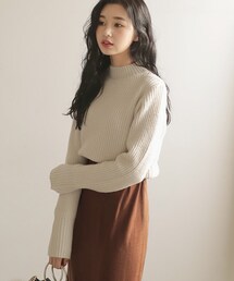 DHOLIC | クロップドハーフネックニット(ニット/セーター)