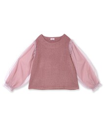 flower | dreamin tulle top ～ﾄﾞﾘｰﾐﾝﾁｭｰﾙﾄｯﾌﾟ(Tシャツ/カットソー)