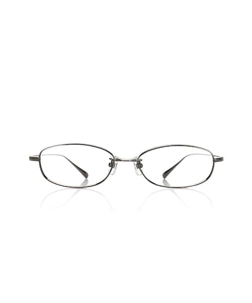 JINS（ジンズ）の「【TITANIUM meets Sabae -Metal-】メタル（メガネ・メンズ・ネイビー/ガンメタ/ゴールド/シルバー・Medium のみ 54□16-145○29）」の2枚目の写真