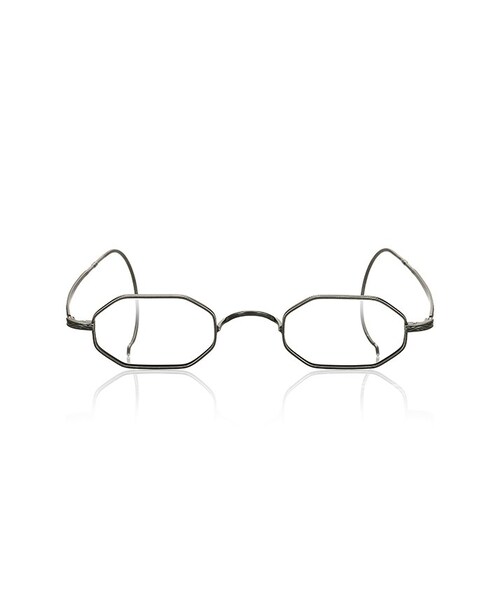 JINS(ジンズ)の「【JINS CLASSIC - 20's-】クラシック 20's JINS×TIME(メガネ・メンズ・アンティークブラウン/オークル/アンティークブラック/シルバー・Small のみ 43□24-167○26)」の2枚目の写真