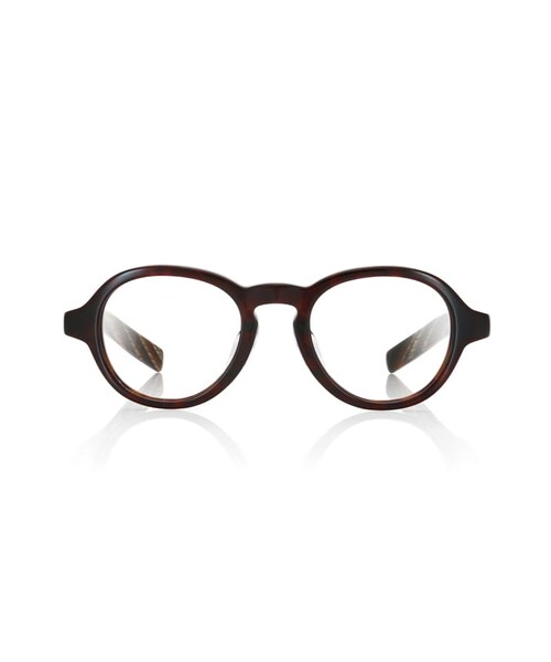 JINS（ジンズ）の「【JINS CLASSIC - 40's-】クラシック 40's JINS×TIME（メガネ・メンズ・クリア/カーキ/ライトブラウンデミ/ブラウンデミ×ブラウンササ・Medium のみ 46□20-146○40）」の3枚目の写真