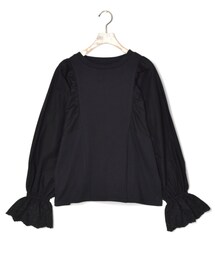 w closet | 【S/S】異素材袖スワトー刺繍プルオーバー(トップス)