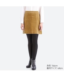 UNIQLO | ハイウエストコーデュロイミニスカート＋EC(スカート)