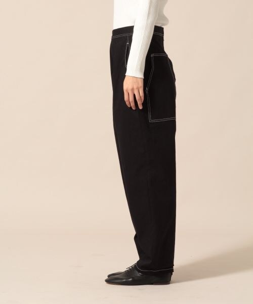 LOWRYS FARM（ローリーズファーム）の「★WEB先行予約アイテム★カツラギストレッチテーパード（パンツ・アイボリー/ブラック/ベージュ）」の5枚目の写真