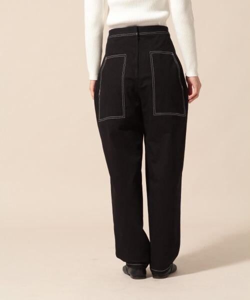 LOWRYS FARM（ローリーズファーム）の「★WEB先行予約アイテム★カツラギストレッチテーパード（パンツ・アイボリー/ブラック/ベージュ）」の6枚目の写真