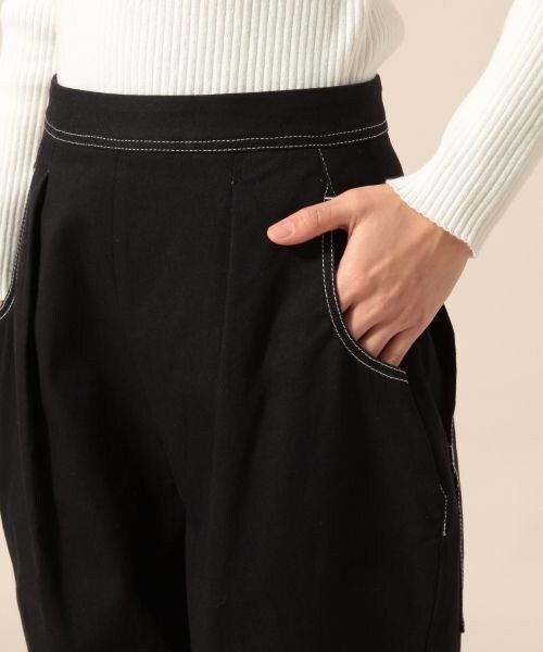 LOWRYS FARM（ローリーズファーム）の「★WEB先行予約アイテム★カツラギストレッチテーパード（パンツ・アイボリー/ブラック/ベージュ）」の8枚目の写真
