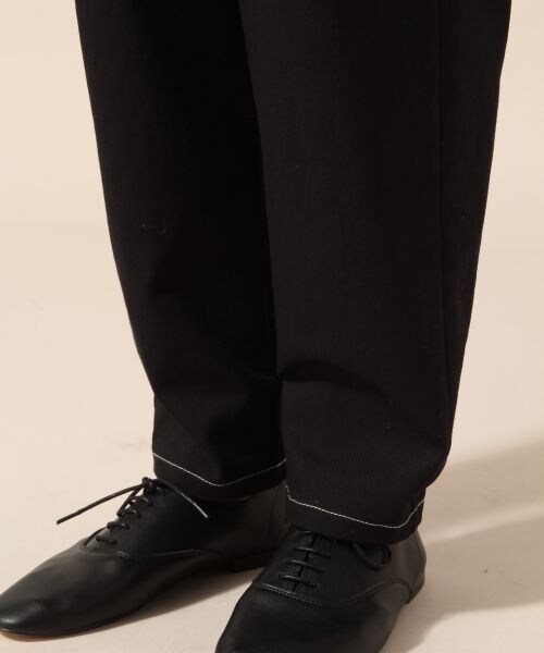 LOWRYS FARM（ローリーズファーム）の「★WEB先行予約アイテム★カツラギストレッチテーパード（パンツ・アイボリー/ブラック/ベージュ）」の9枚目の写真