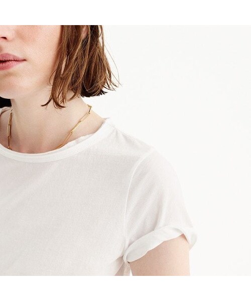 J.CREW（ジェイクルー）の「Crewneck T-shirt in Supima® cotton（Tシャツ/カットソー・レディース・Black/Green/Gray/White・XX-SMALL/X-SMALL/SMALL/MEDIUM/LARGE/X-LARGE/XX-LARGE）」の8枚目の写真