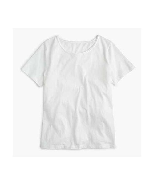 J.CREW（ジェイクルー）の「Crewneck T-shirt in Supima® cotton（Tシャツ/カットソー・レディース・Black/Green/Gray/White・XX-SMALL/X-SMALL/SMALL/MEDIUM/LARGE/X-LARGE/XX-LARGE）」の2枚目の写真