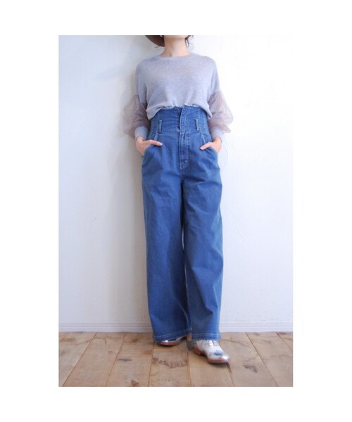 margaux（マルゴー）の「ハイウエストデニムパンツ（デニムパンツ・レディース・その他）」の3枚目の写真