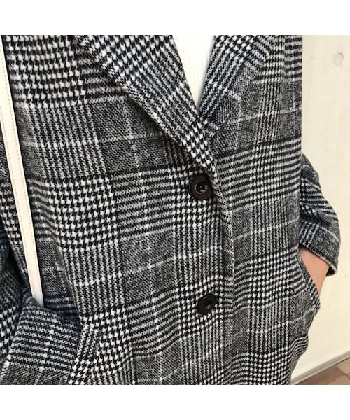 copine(コピン)の「グレンチェックロングチェスターコート(2color)(チェスターコート・レディース・その他)」の14枚目の写真