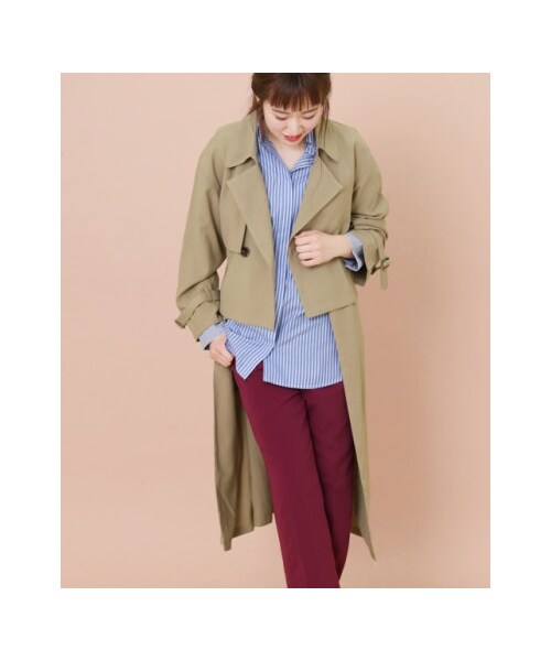 KBF（ケイビーエフ）の「【予約】KBF+ 3wayトレンチコート（その他・レディース・BEIGE/GRAY/L.BEIGE・one）」の4枚目の写真