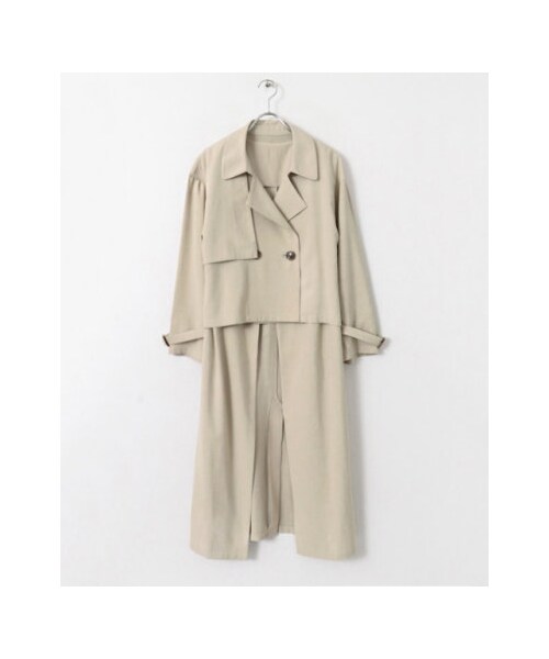 KBF（ケイビーエフ）の「【予約】KBF+ 3wayトレンチコート（その他・レディース・BEIGE/GRAY/L.BEIGE・one）」の3枚目の写真
